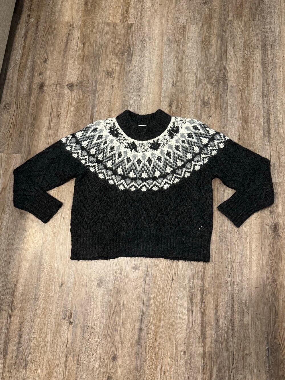 Veronica Beard Women’s Jerin Fairisle Sweater Size XL